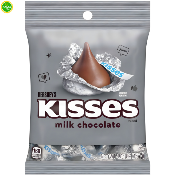HERSHEY'S - Kisses Milk Cocolate HALAL 137g